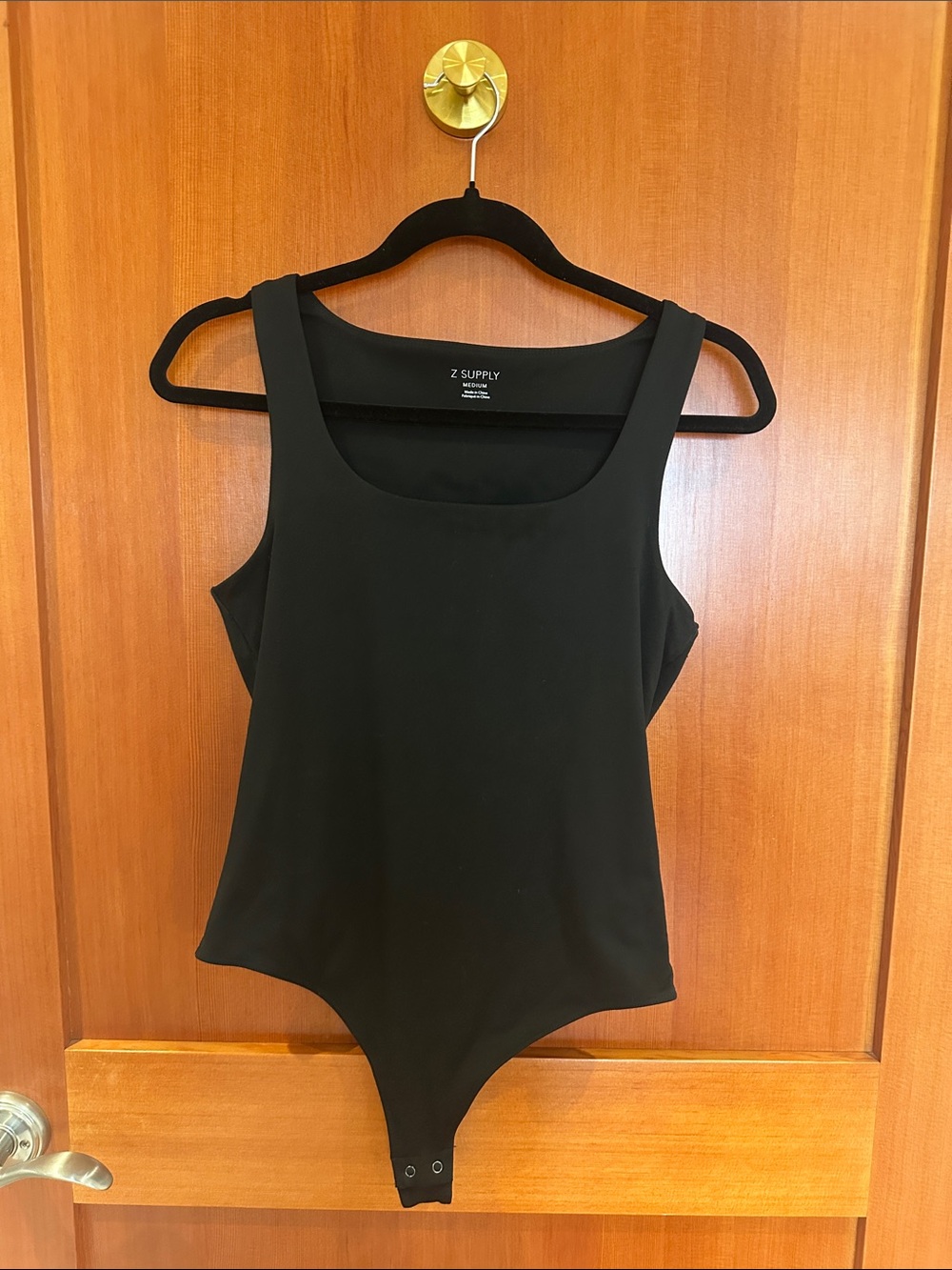 Z Supply Black Scoop Neck Sleeveless Bodysuit